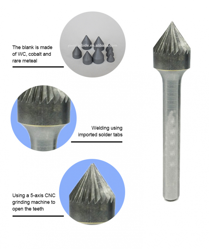 YG8 Tungsten Carbide Cemented Tips Carbide Burr Set Harbor Freight