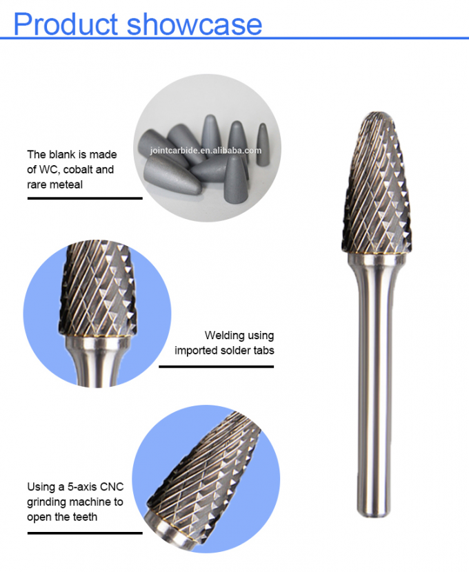 Safe Tungsten Carbide Burr Bits For Metal Die Grinder Metal Grinding Bits