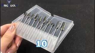 10 piece set of tungsten carbide rotary files