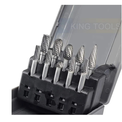 Good price Grinding Engraving Polishing Tungsten Carbide Burr Set 10pcs 6mm For Metal Wood online