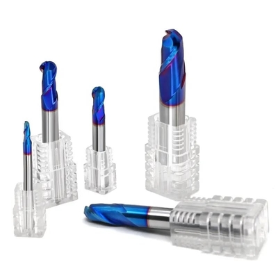 Good price HRC 40 To 68 Tungsten Carbide Ball Nose End Mills Cutters Set ISO online