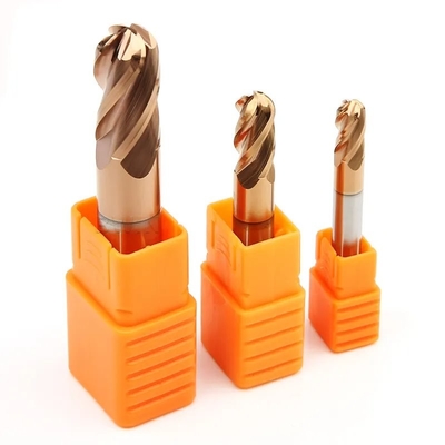 Good price OEM Carbide Ball Nose End Mill Set HRC55 For Carbon Steel Stainless Steel Copper online