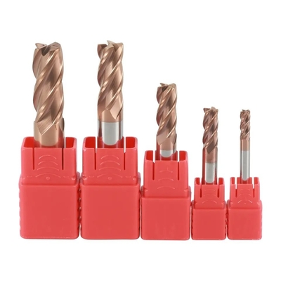 Good price Dia 4mm HRC55 Tungsten Carbide End Mill Square DLC Coated End Mills online