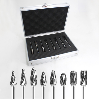 Good price Trial Order Acceptable Metric Tungsten Carbide Burr Set For Die Grinder Drill Bits YG6 Grade online