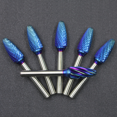 Good price SILVER Tungsten Carbide Burr Set 1/8-1/4 INCH Or 3-6MM Shank Size Cobalt Ingredient online