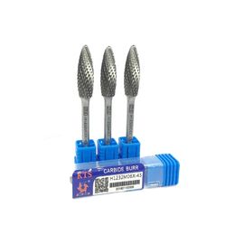 Good price Flame - Shaped Tcarbide Burr Die Grinder Bit / 6mm Ball Head Carbide Rotary Burr online
