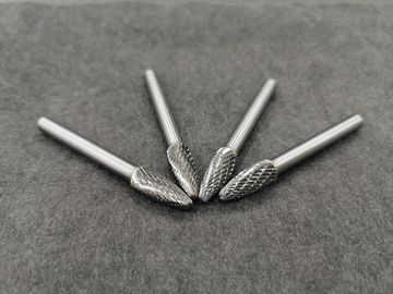 Good price SH -5 Shape 6mm Flame Carbide Burr / Die Grinder Bits For Aluminum Full Size online