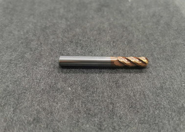 Good price Longlife Four Flute Flat Head Ball Nose Milling Cutter Golden Color HRC55 online