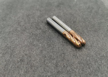 Good price HRC45/55/65 Ball Nose Tungsten Carbide End Mill ALTIN Coating For Stainless Steel online