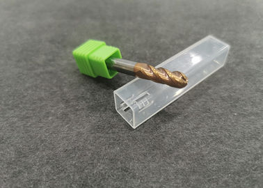 Good price 6mm Carbide Ball Nose End Mill For Cutting , 4 Flute End Mill Gold Color online