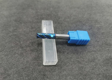 Good price Blue Coated Tungsten Carbide End Mill , Carbide Milling Cutter For Machine Cutting online