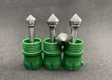 Good price Industrial Cone Carbide Burr Set Tree Shape Carbide Rotary Bits With Radius Pointed End online