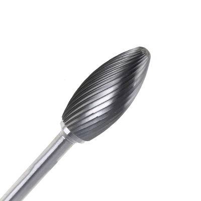 Good price Silver Flame Tungsten Carbide Burr Bits Rotary Tool Grinding Bits Wear Resistance online