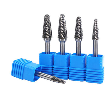 Good price Silver 6mm Double Cut Tree Shape With Radius End Grinding Die Grinder Bits Carbide Rotary Burr online