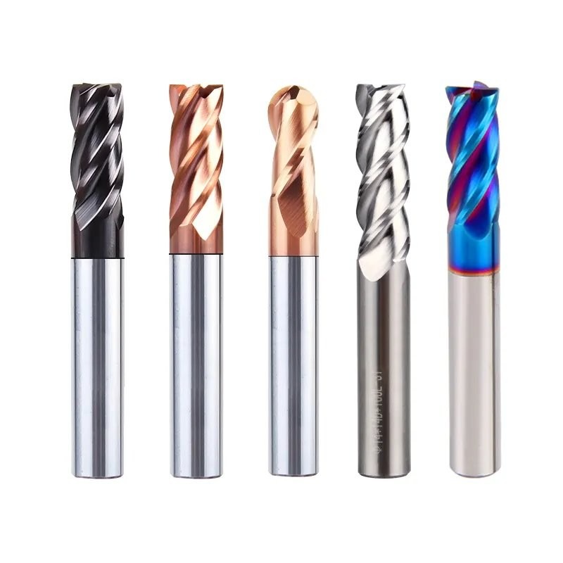 HRC65 4 Flute Tungsten Carbide Endmill CNC Router Bits Cortadores End Mill  For Stainless Steel 10PCS HRC50 4Flute D1x50L Alloy Carbide Milling Tungsten Steel Mil