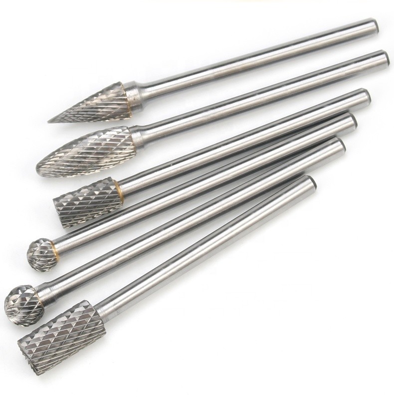 Safety Extended Length Carbide Burrs Carbide Die Grinder Bit Set Oem