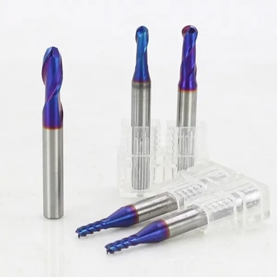 HRC 40 To 68 Tungsten Carbide Ball Nose End Mills Cutters Set ISO
