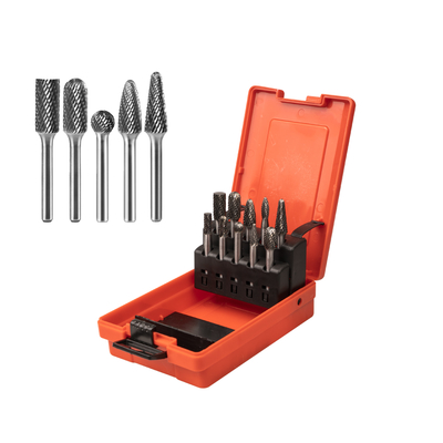 CARBIDE BURRS SETS/KITS END CUT CLYDRICAL DOUBLE CUT ROTARY FILE ROUND TREE GRINDING BURR