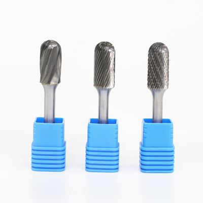 Cylinder Shape With Radius End Round Head Cut For Wood Metal Steel Polish Carbide Burrs