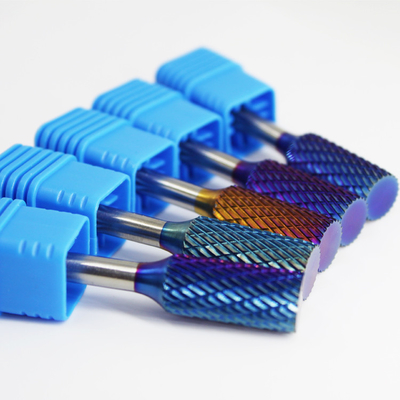 Drill Bits Electric Cutter Tools Tungsten Blue Nano Copper Coating Carbide Burrs
