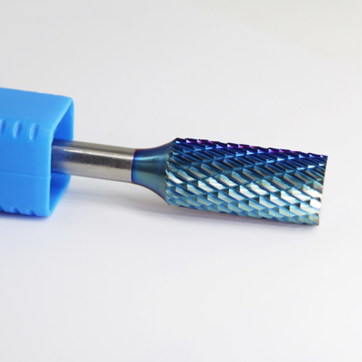 Engraving Blue Nano With Coating Cylinder Shape With Radius End Rotary Burr 