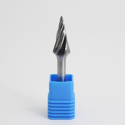 High Strength SM Cone Shape 6mm 1/4&quot; Die Grinder Bits Carving Rotary Burrs High Speed
