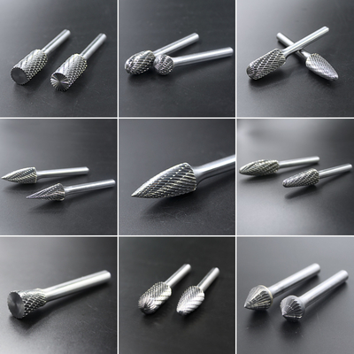 Good price Tungsten Carbide Burr Set SILVER Grinding Shapes TREE/ROUND TREE/CYLINDRICAL SHAPE BURRS Colour SILVER for Grinding online