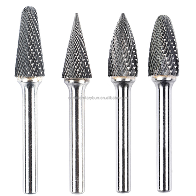Good price 10pcs Tungsten Carbide Burr Set 6mm 1/4 Shank Double Cut for Metal Wood online