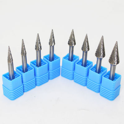Good price Cone Shape Abrasive YG7 Grade Tungsten Carbide Rotary Burr for Hardened Steel with Double Cut and Polished Surface online