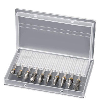 Good price 10Pcs Tungsten Carbide Rotary Burr Set with 1/8
