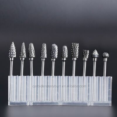 Good price 10pcs 3mm Shank Double Cut Tungsten Carbide Rotary Burr Set for Metal Polishing and Drilling online