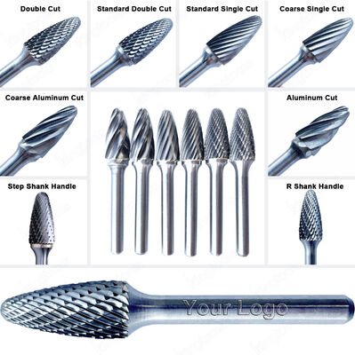 Good price Factory Direct Tungsten Carbide Rotary Burr with Double Cut and 1/4