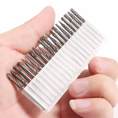 Good price Tungsten Carbide Rotary Burr Set 10pcs 3mm Shank Твердосплавные борфрезы
 online