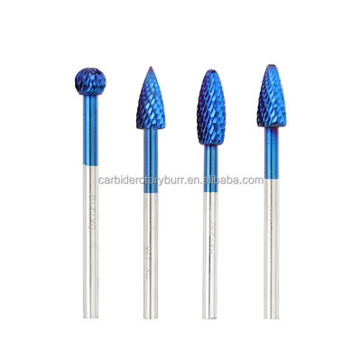 Good price TiAlN Coated Carbide Rotary Burr with 3X Longer Service Life in Standard Cut, Double Cut, and Aluma Cut online