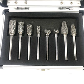Cone Head Tungsten Carbide Burr Set Sliver Power Carving Bits For Wood