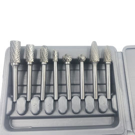 Cone Head Tungsten Carbide Burr Set Sliver Power Carving Bits For Wood