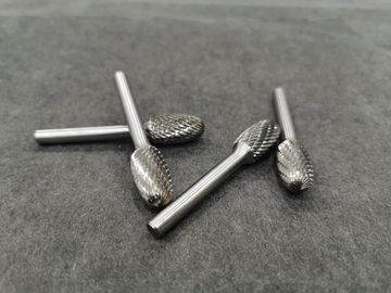 Silver Color Tungsten Carbide Bur , Carbide Rotary Files YG6 / YG8 / YG10X