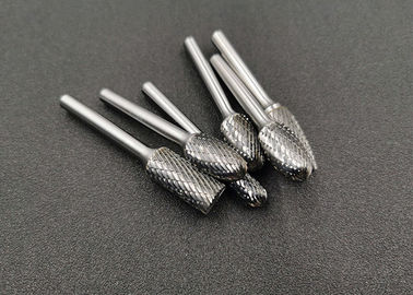 Cylindrical Shape Tungsten Carbide Rotary Burr With Silver Welding