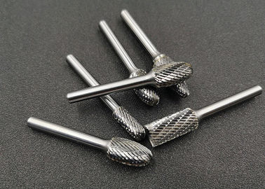 Cylindrical Shape Tungsten Carbide Rotary Burr With Silver Welding