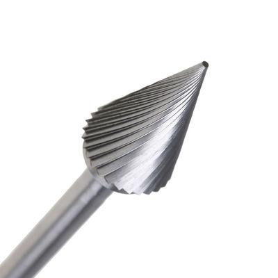 Double Cut Tungsten Grinder Cylindrical Carbide Burr With 1/4&quot; Shank