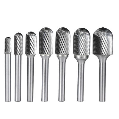 YG10X Tungsten Double Cut Carbide Burrs For Rapid Stock Removal