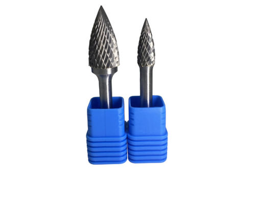 Rotary Cutter Tungsten Carbide Drill Bits Tree Shape For Machining Iron